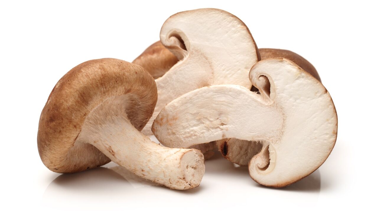 Huby shiitake v kardiformných kapsulách